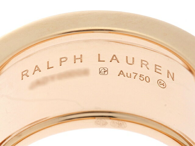 RALPH　LAUREN　ラルフローレン　K18PG　ピンクゴールド　トパーズ　ダイヤモンド　リング　13号　【430】【中古】【大黒屋】