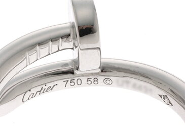 【送料無料】Cartier 貴金属・宝石 リング ジュストアンクルリング/ホワイトゴールド/#58【472】KS【中古】【大黒屋】