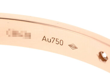 【送料無料】Cartier カルティエ 貴金属・宝石 ラブブレス ブレスレット ラブハーフDBL/PG/4PD/29.2g/#16【436】【中古】【大黒屋】