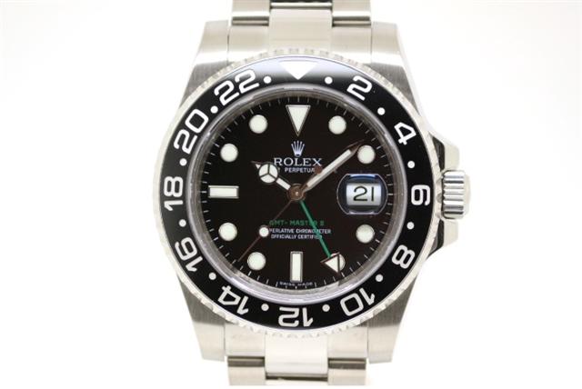 【送料無料】ROLEX　ロレックス　GMTマスター2　116710LN　ブラック　セラミック　ステンレススチール　自動巻き　【200】【中古】【大黒屋】