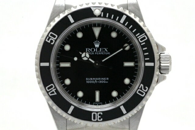 【送料無料】ROLEX　ロレックス　時計　サブマリーナ・ノンデイト　14060　U番　ラグ穴有　自動巻き　SS【472】【中古】【大黒屋】