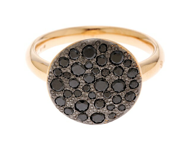 【送料無料】Pomellato　ポメラート　貴金属・宝石　リング　サッビアリング　PG　ブラックダイヤ　8.5号【440】【中古】【大黒屋】のサムネイル