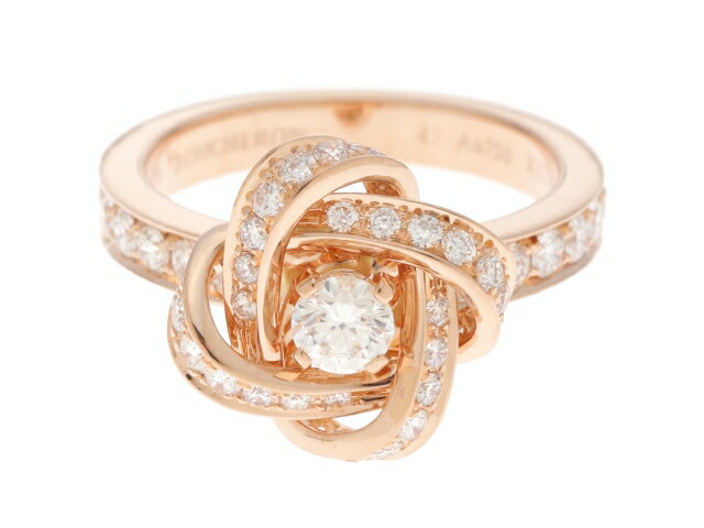 【送料無料】BOUCHERON　ブシュロン　貴金属・宝石　リング　ピヴォワンヌソリテールリング　K18ピンクゴールド　ダイヤモンド　47号（日本サイズ7号）5.1g【205】【中古】【大黒屋】のサムネイル
