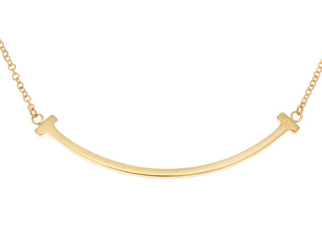 TIFFANY＆CO　ティファニー T　ネックレス　TスマイルミニNC　18Kゴールド【471】【中古】【大黒屋】のサムネイル