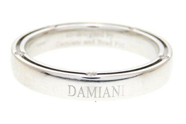 DAMIANI　ダミアーニ　貴金属・宝石 リング　Dサイドリング　K18ホワイトゴールド　10Pダイヤ　20号　6.7g　【205】【中古】【大黒屋】