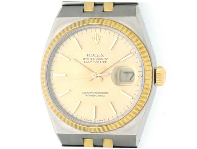 【送料無料】ROLEX ロレックス　デイトジャスト　17013　YG/SS　L番(約1990年頃製造)　シャンパン文字盤　メンズ　クオーツ　 【436】【中古】【大黒屋】