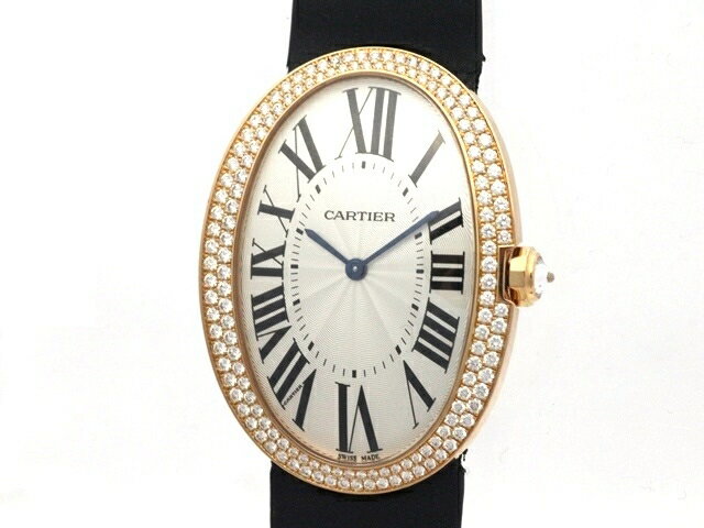 【送料無料】Cartier カルティエ 時計 ベニュワールLM PG ピンクゴールド/革ベルト WB520005 TM2【472】【中古】【大黒屋】