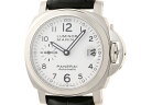 【送料無料】PANERAI パネライ　ルミノールマリーナ　PAM00049　SS/革ベルト　ホワイト ...