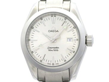 【送料無料】OMEGA オメガ シーマスター・アクアテラ 2577.30 ステンレス シルバー文字盤 150m防水 女性用クオーツ時計【473】【中古】【大黒屋】