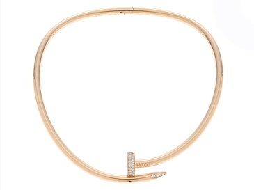 Cartier カルティエ ジュストアンクルネックレスLM N7424243 ピンクゴールド ダイヤ 【432】【中古】【大黒屋】