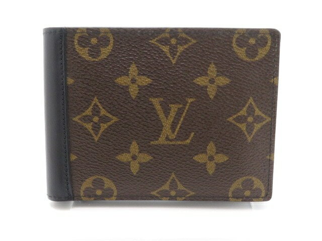 LOUIS VUITTON　ルイヴィトン　 二つ折財布　ポルトフォイユ・ミンドロ　モノグラムマカサー　M60411　【205】【中古】【大黒屋】