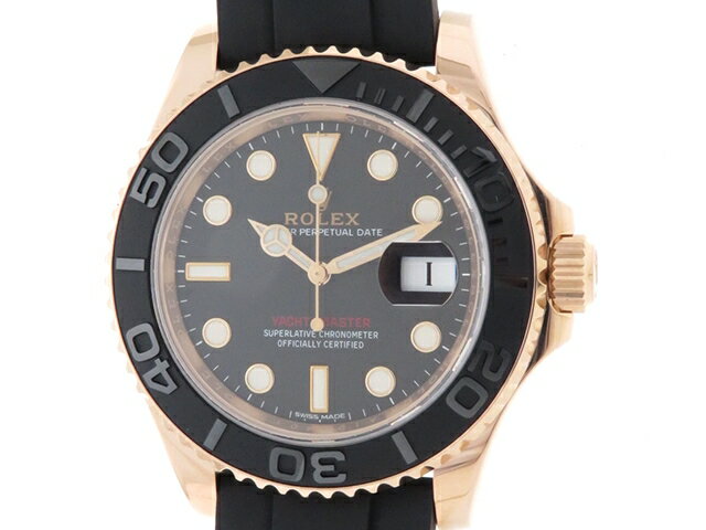 ROLEX 時計 ロレックス ヨットマスター40 116655 メンズ 自動巻き ピンクゴールド PG ラバー 【430】【中古】【大黒屋】