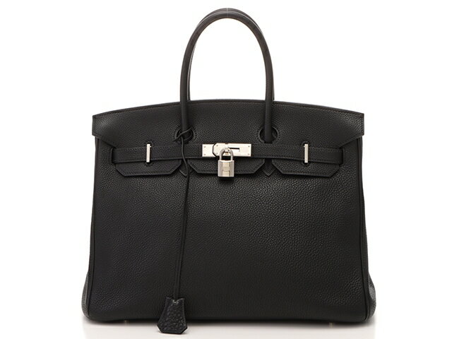 HERMES エルメス ハンドバッグ バーキン35 トゴ ブラック シルバー金具 □F刻印 【472】【中古】【大黒屋】のサムネイル