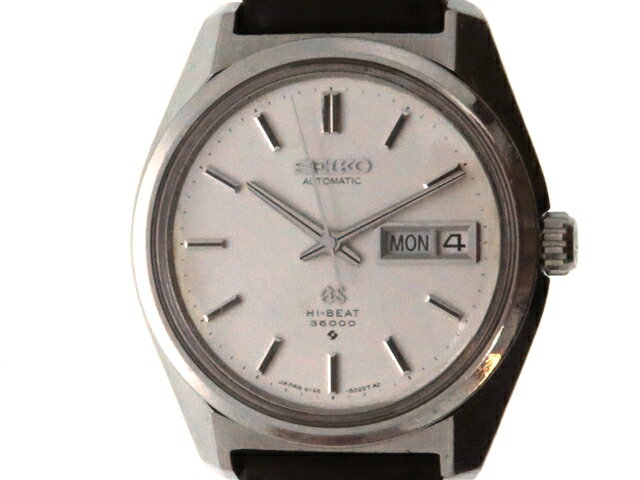 現状販売品　SEIKO セイコー　グランドセイコー ハイビート メダリオン デイデイト　Ref6164-8000　SS/革ベルト(社外)　シルバー文字盤　メンズ　自動巻き　非防水　当社保証対象外　【436】【中古】【大黒屋】