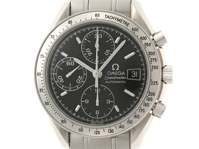 OMEGA 時計 オメガ スピードマスター デイト ブラック 3513.50 メンズ 自動巻き ステ ...