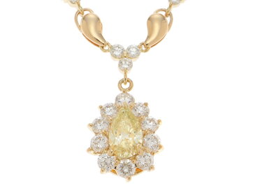 JEWELRY ノンブランドジュエリー 貴金属・宝石 ネックレス K18 ダイヤモンド1.075/2.00ct 25,8g【430】【中古】【大黒屋】