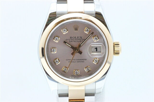 【送料無料】ROLEX　ロレックス　PG*SS　デイトジャスト レディース　179161G　ピンク1 ...