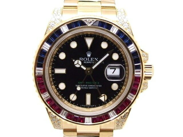 【送料無料】ROLEX　ロレックス　GMTマスター2　116758SARU　M番【432】【中古】【 ...