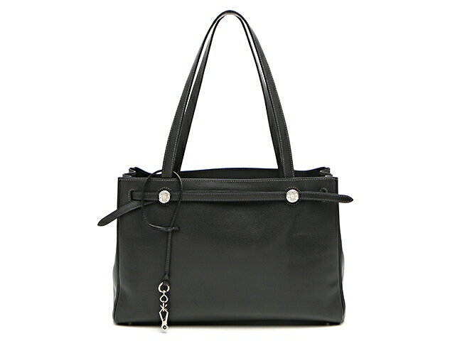 【送料無料】HERMES　エルメス　トートバッグ　カバナ　リセ　グラファイト×パラジウム（シルバー金具）　□E刻印（2001年頃製造）　グレー系　セリエ　【432】【中古】【大黒屋】のサムネイル