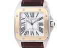 【送料無料】Cartier 時計 サントス100LM　W20072X7 オートマチック YG/SS/ ...