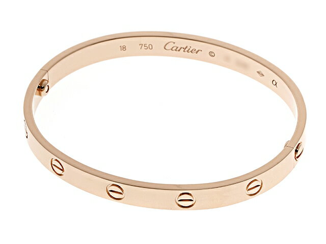 【送料無料】Cartier　カルティエ　PG　ラブブレスレット　18号　【430】【中古】【大黒屋】