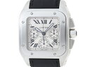 【送料無料】Cartier カルティエW20090X8 時計 サントス 100 自動巻き クロノ革  ...