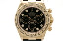 【送料無料】ROLEX　ロレックス　コスモグラフ・デイトナ　COSMOGRAPH DAYTONA　116518G　ブラック8PD文字盤　Y番台　YG/ラバー（RUBBER B）※ラバー社外【472】【中古】【大黒屋】