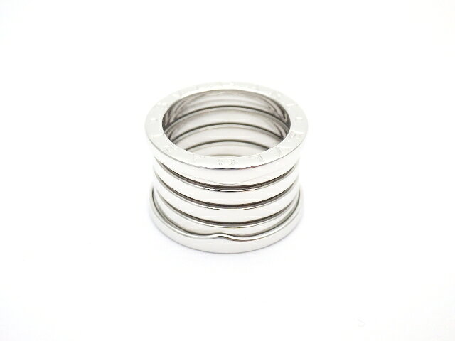 【送料無料】BVLGARI　ブルガリ　貴金属・宝石　　リング　B-zero1　AN191026　K18WG　＃49　Lサイズ　レディース　【432】【中古】【大黒屋】