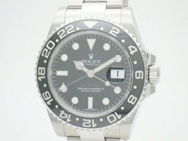 【送料無料】ROLEX ロレックス GMTマスター2 116710LN スティックダイアル ブラック V番(2009年製造品)【432】【中古】【大黒屋】