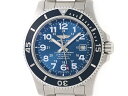 【送料無料】BREITLING　ブライトリング　時計　スーパーオーシャン　A17392　ブルー　ステンレス　オートマチック　202.1g【472】【中古】【大黒屋】