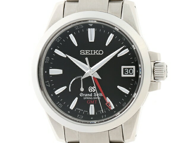 【送料無料】SEIKO　セイコー　グランドセイコー　スプリングドライブGMT　SBGE013　ブラッ ...