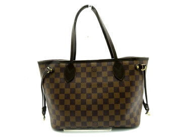 【送料無料】LOUIS VUITTON ルイ・ヴィトン トートバッグ ネヴァーフルPM ダミエ エベヌ 旧型 【450】【中古】【大黒屋】