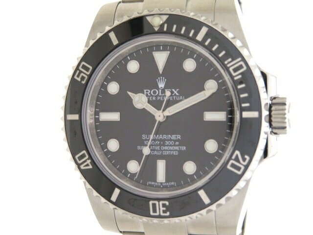 【送料無料】ROLEX ロレックス サブマリーナ・ノンデイト 114060 SS ブラック ランダムシリアル 【460】【中古】【大黒屋】