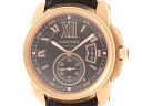 【送料無料】Cartier　カルティエ　時計　カリブル　W7100007　PG　ピンクゴールド　ブラ ...