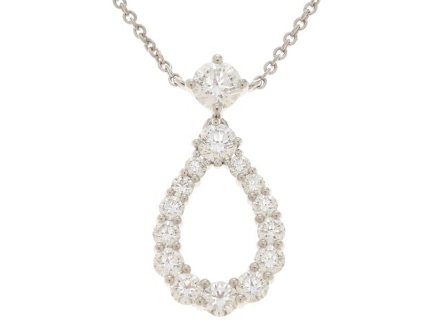 【送料無料】HARRY　WINSTON　ハリーウィンストン　貴金属・宝石　ネックレス　ループエクストララージNC　PT　D　5.0　プラチナ　ダイヤモンド　【472】【中古】【大黒屋】