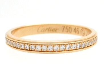 【送料無料】Cartier カルティエ 貴金属・宝石 ダムールリング 指輪 ダイヤモンド 46号 日本サイズ約6号 エタニティ 【200】【中古】【大黒屋】