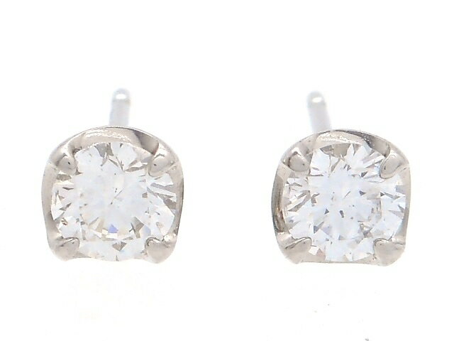 4℃ ヨンドシー 貴金属・宝石 ピアス ダイヤピアス 一粒 PT900 プラチナ D ダイヤ 0.205ct 0.210ct 1.0g 【431】【中古】【大黒屋】のサムネイル