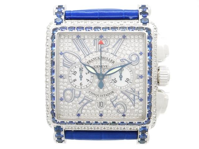 【送料無料】FRANCK MULLER フランクミュラー 時計 コンキスタドールクロノ ブルーナイト ...