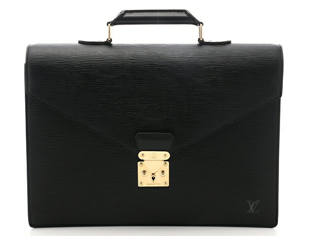 【送料無料】LOUIS VUITTON 　ルイヴィトン ビジネスバッグ コンセイエ エピ　ノワール　M54422【205】【中古】【大黒屋】