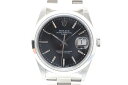 【送料無料】ROLEX　ロレックス　SS　オイスターパーペチュアル デイト　15200　黒文字盤　自動巻　【435】【中古】【大黒屋】