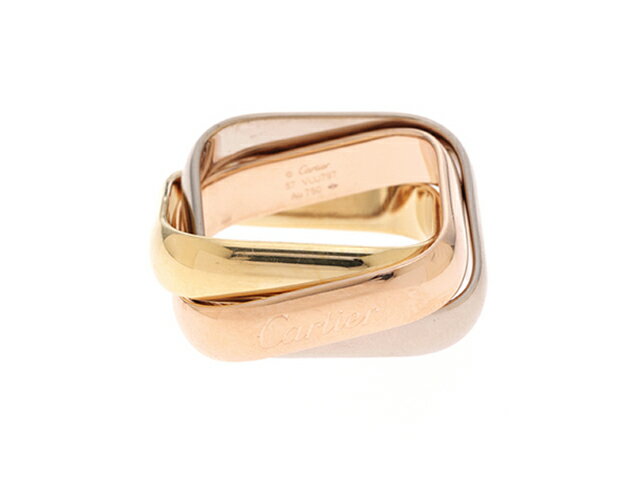 Cartier カルティエ トリニティクッションリング LM ラージモデル B4239900 3カラー 57号 日本サイズ17号 【460】2143100473003 【中古】【大黒屋】のサムネイル