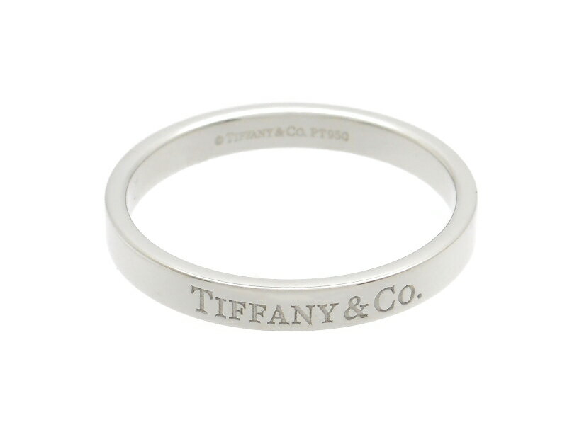 乐天商城 - TIFFANY&Co. ティファニー ジュエリー フラットバンドリング 貴金属・宝石 - リング・指輪 Pt950プラチナ Pt950 22.5号 ユニセックス【中古】