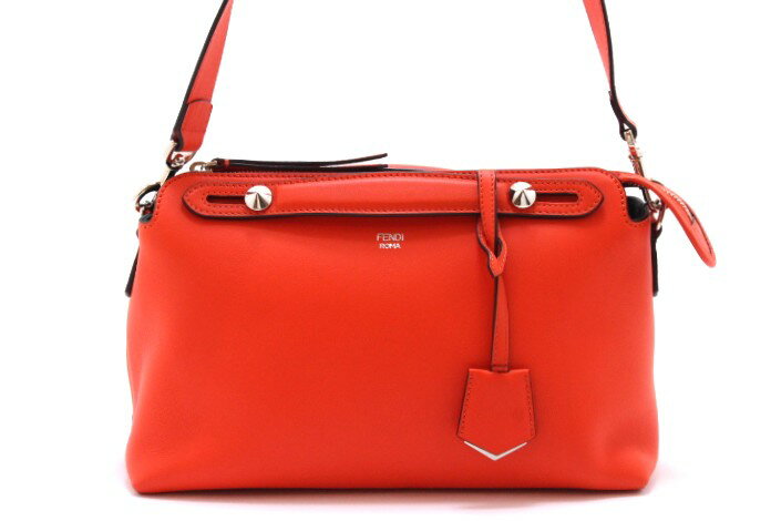 乐天商城 - FENDI フェンディ バッグ バイザウェイ ミディアム 8BL124 ハンドバッグ レザー レッド レッド レディース【中古】