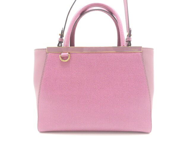 FENDI - FENDI フェンディ バッグ プチトゥジュール パープル レザー バッグ 8BH253 ショルダーバッグ レザー パープル レディース【中古】