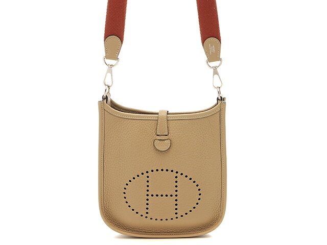 乐天商城 - HERMES エルメス エヴリンアマゾンTPM H069426CKAN ショルダーバッグ トリヨンクレマンス トレンチ/キュイーブル/パラジウム(シルバー)金具 X刻印(約2016年)刻印 レディース【中古】460