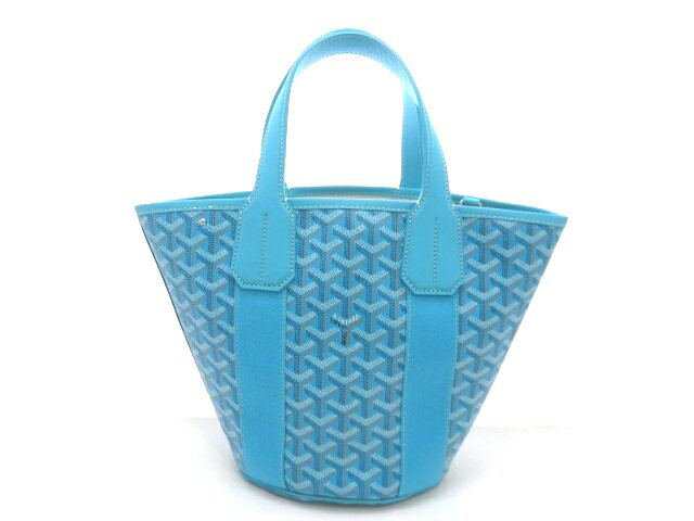 乐天商城 - GOYARD ゴヤール 2WAYバッグ ベラーラPM ショルダーバッグ PVCコーティングキャンバス/レザー ライトブルー レディース【中古】【473】