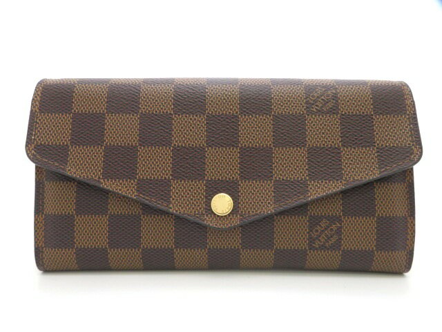 樂天商城 - LOUIS VUITTON ルイ・ヴィトン ポルトフォイユ・サラ N60114 長財布 ダミエ ローズバレリーヌ レディース【中古】【473】