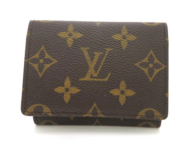 乐天商城 - LOUIS VUITTON ルイ・ヴィトン アンヴェロップ カルト ドゥ ヴィジット M62920 カードケース モノグラム ユニセックス【中古】【473】