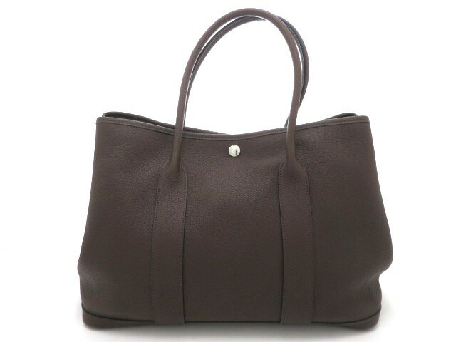 樂天商城 - HERMES エルメス ガーデンパーティPM トートバッグ ネゴンダ ショコラ □L刻印　2008年製造刻印 レディース【中古】【473】