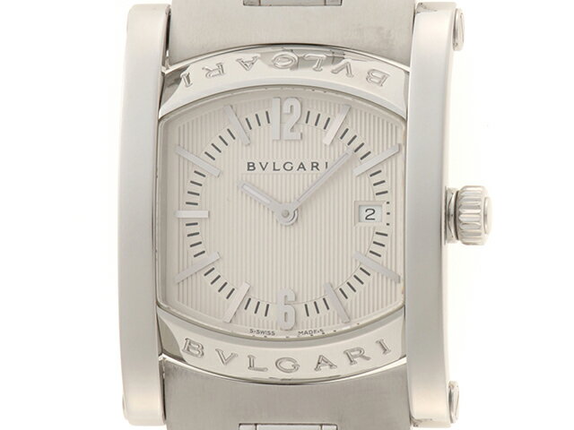 BVLGARI ブルガリ アショーマ39mm 銀座限定 AA39S 腕時計 ウォッチ SS ステンレススチール クオーツ シルバー文字盤 【中古】460
